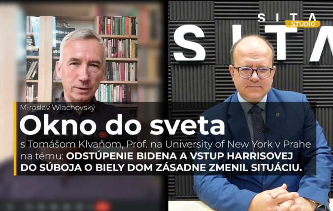 Video podcast Miroslava Wlachovského a agentúry SITA, Okno do sveta s Tomášom Klvaňom, profesorom na University of New York v Prahe na tému, odstúpenie Bidena a vstup harrisovej do suboja o biely dom zásadne zmenil situáciu.