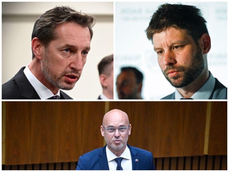 Milan Majerský,  Branislav Gröhling, Michal Šimečka
