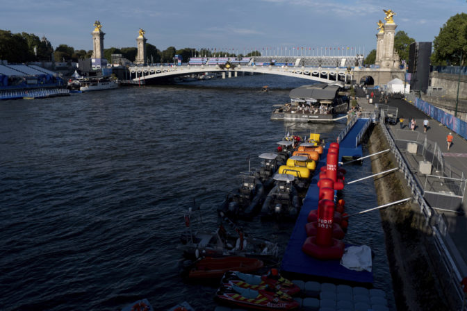 triatlon, OH v Paríži 2024, Seina