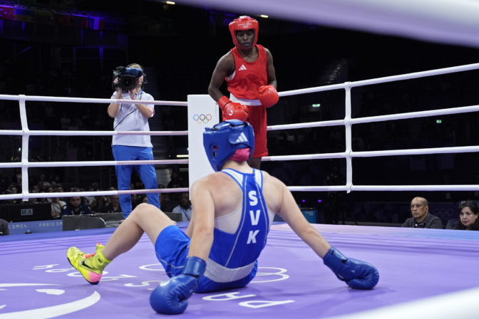 Box (olympiáda v Paríži): Jessica Triebeľová - Alcinda dos Santosová