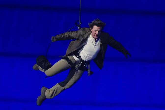 Tom Cruise, záverečný ceremoniál na Letnej olympiáde v Paríži 2024