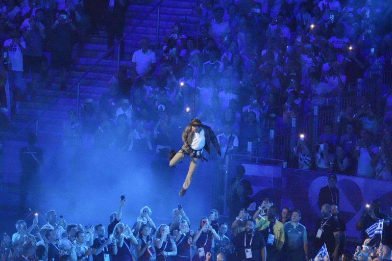 Tom Cruise, záverečný ceremoniál na Letnej olympiáde v Paríži 2024