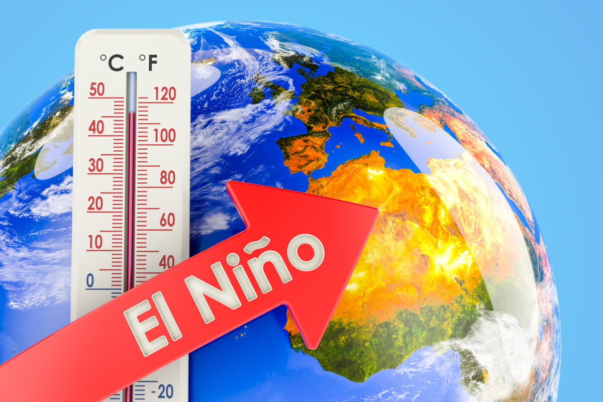 Heat wave in America concept, 3D rendering