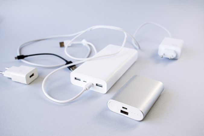 Power bank, external battery and USB cable, universal mobile battery