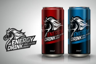 Energy drink mockup