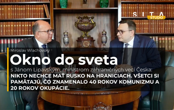 Minister Jan Lipavský v rozhovore s Miroslavom Wlachovským vo video podcaste SITA s názvom Okno do sveta.