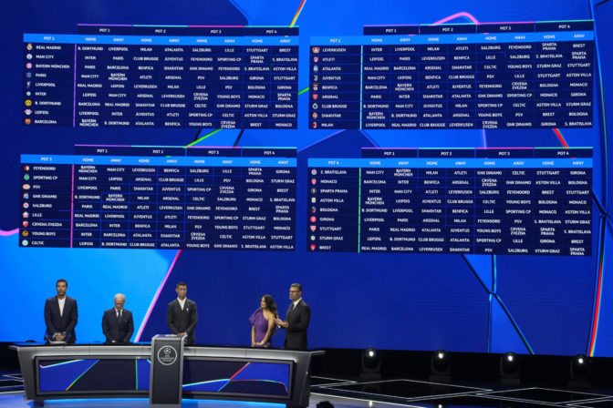 Monaco Soccer Champions League Draw