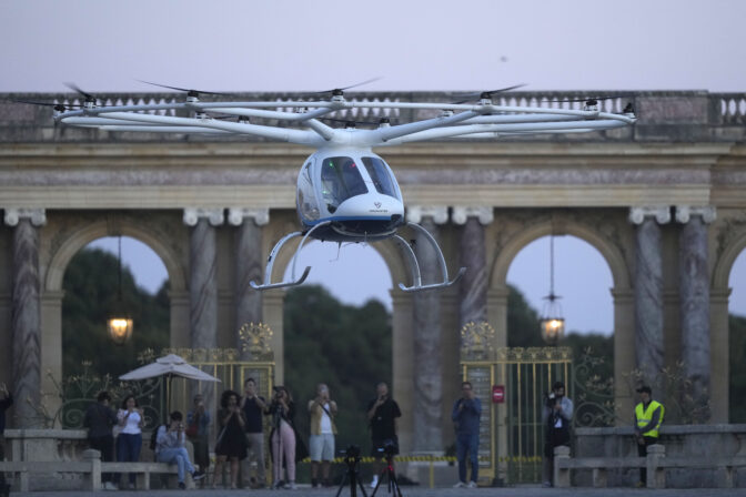 Lietajúce taxíky, Paríž, Volocopter