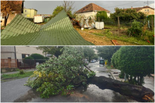 Škody po utorňajších búrkach na západe Slovenska.