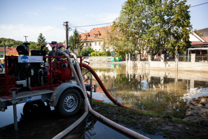 POČASIE: Priesaky povodňových zábran v Devíne