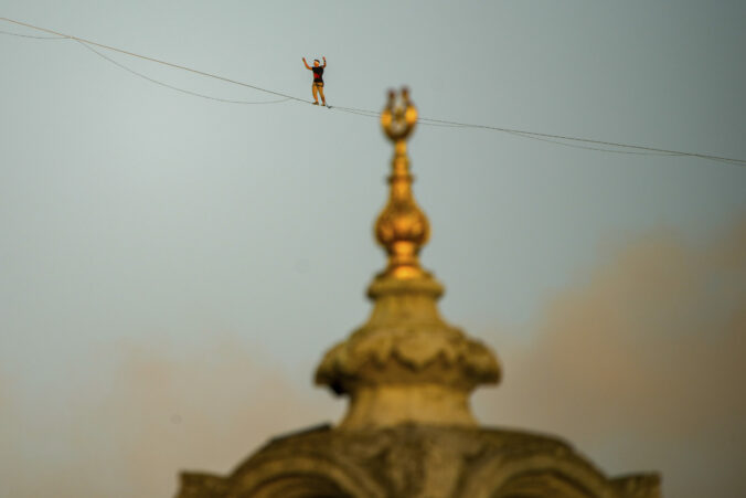 APTOPIX Turkey Slackline