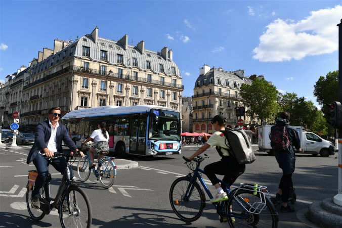 Parisian street scene, France.