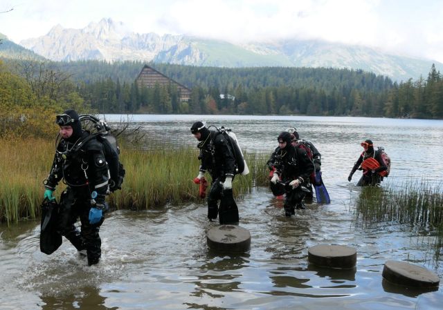 Potápači, Štrbské pleso