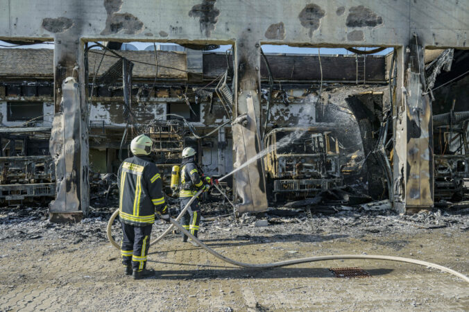 Požiar v hasičskej stanici v meste Stadtallendorf v nemeckej spolkovej krajine Hesensko.