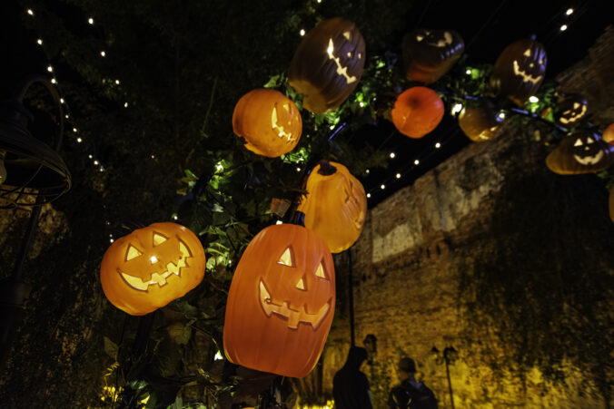 Pumpkin arch close up