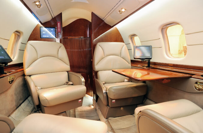 Business jet interior