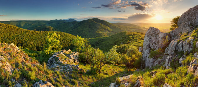 Mountain green panorama - Male Karpaty, Slovakia