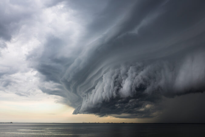 Epic super cell storm cloud