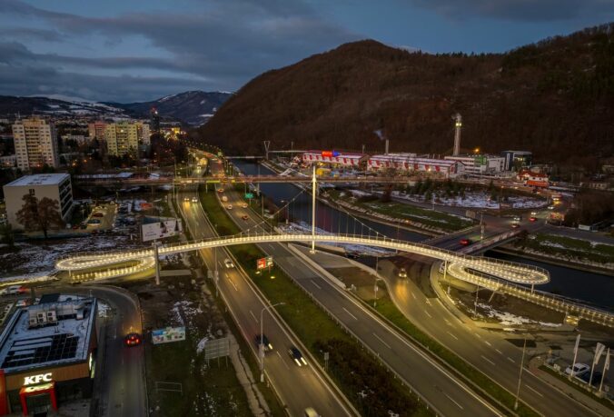 Banskobystrický cyklomost v mestskej časti Radvaň – Kráľová