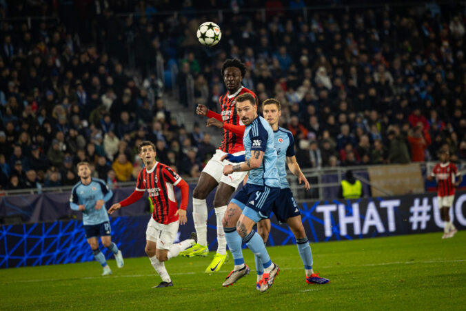 Futbal (Liga majstrov): Slovan Bratislava - AC Miláno