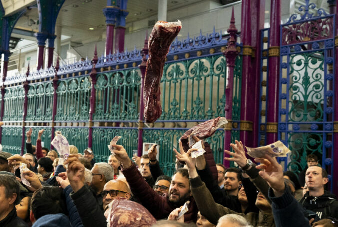 Britain Smithfield Market Christmas