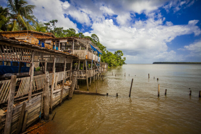 Sunset in amazon