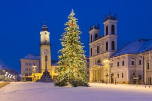 Christmas square in Banska Bystrica