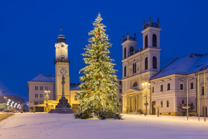 Christmas square in Banska Bystrica