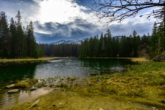 Vrbicke pleso - tarn in Low Tatras mountains, Slovakia