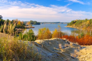 Lake, landscape in Lusatia