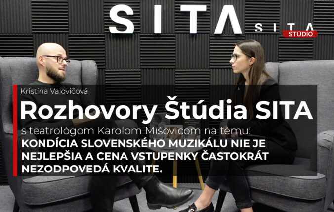 Teatrológ Karol Mišovic počas rozhovoru pre agentúru SITA.