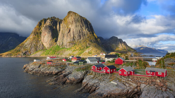 Reine fishing village in Lofoten Islands, Norway