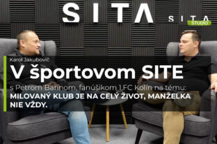 Peter Barin počas rozhovoru s Karolom Jakubovičom V športovom SITE.