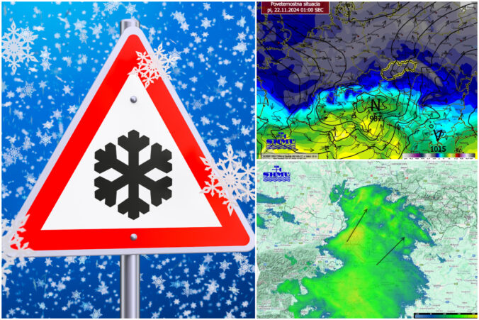 Sneženie na Slovensku, vydané sú výstrahy