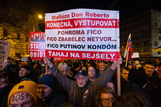 BRATISLAVA: Protestné zhromaždenie PS, SaS a KDH