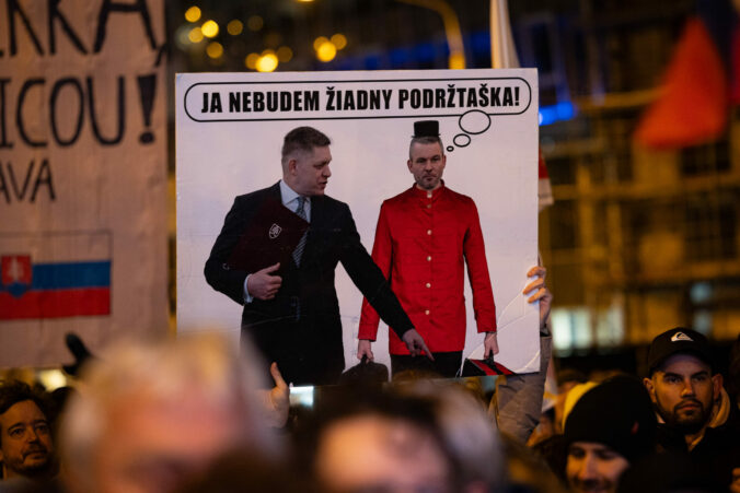 BRATISLAVA: Protestné zhromaždenie PS, SaS a KDH