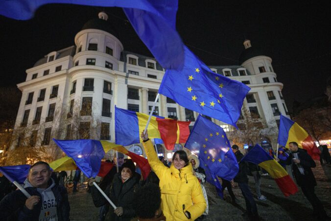 APTOPIX Romania Election Rally