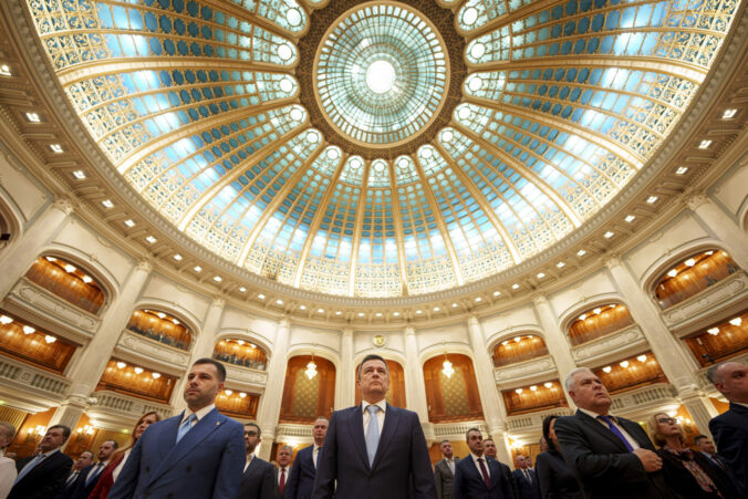 APTOPIX Romania Parliament