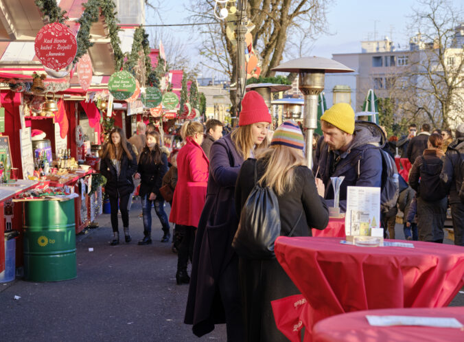 Annual Advent Market, in Zagreb Croatia. 2019