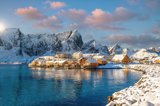 Beautiful nature lanscape of Lofoten in Norway