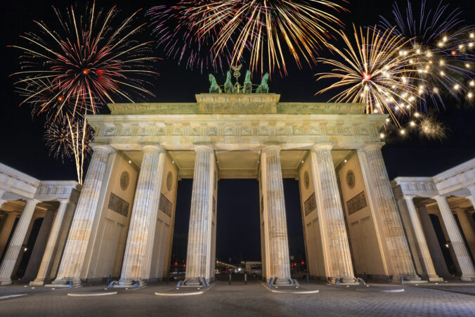 Fireworks Celebration at Berlin Germany