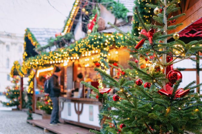 Christmas Market at Opernpalais at Mitte in Winter Berlin