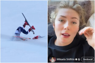 Pád Mikaely Shiffrinovej v Killingtone.