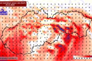 Predpoveď maximálnych nárazov vetra