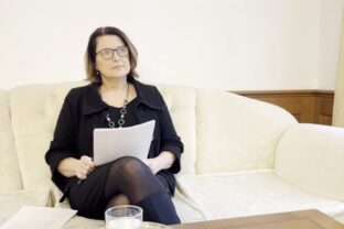 Predsedníčka Súdnej rady SR Marcela Kosová počas rozhovoru pre agentúru SITA.