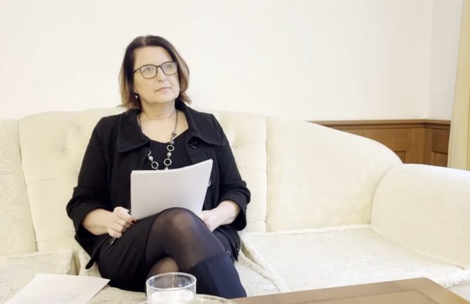 Predsedníčka Súdnej rady SR Marcela Kosová počas rozhovoru pre agentúru SITA.