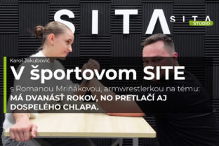 Romana Mriňáková počas rozhovoru s Karolom Jakubovičom v relácii V športovom SITE.