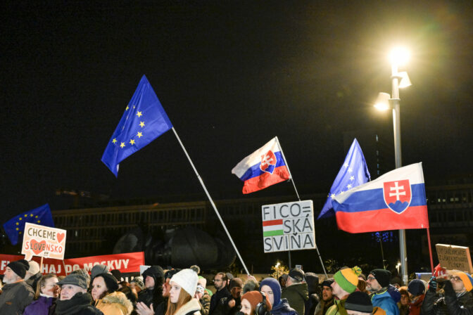 PROTEST: Budíček Slovensko, okupácia začala