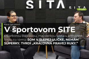 Barbora Bajčiová počas rozhovoru v Športovom SITE.