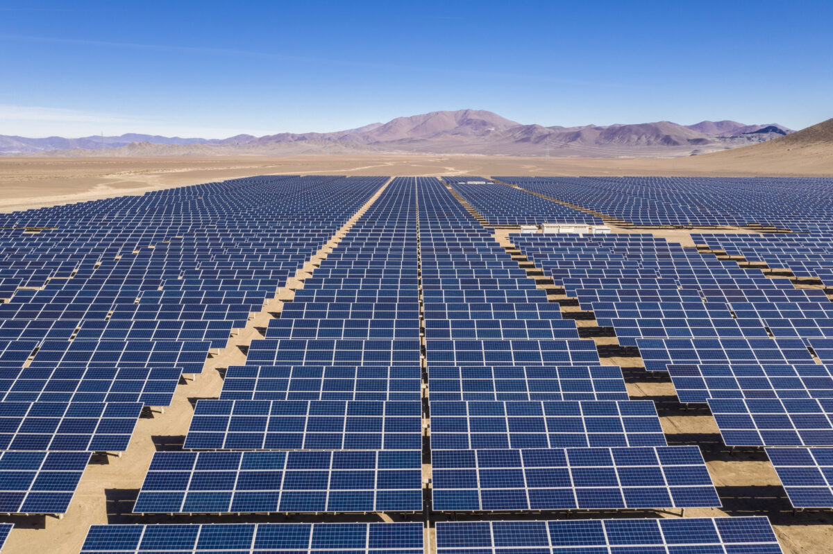 solárna energia na púšti